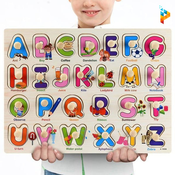 L' Alphabet Montessori puzzle en bois éducatif enfant-Puzzledebois ™