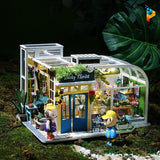 La boutique de fleurs de Teddy maison de poupée puzzle 3D en bois-Puzzledebois ™