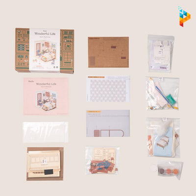 La chambre d'Anna maison de poupée puzzle 3D en bois-Puzzledebois ™