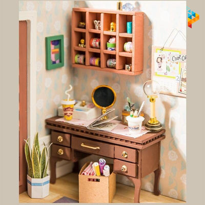 La chambre d'Anna maison de poupée puzzle 3D en bois-Puzzledebois ™