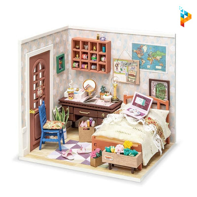 La chambre d'Anna maison de poupée puzzle 3D en bois-Puzzledebois ™