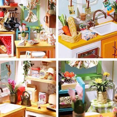 La cuisine de Jason maison de poupée puzzle en bois-Puzzledebois ™