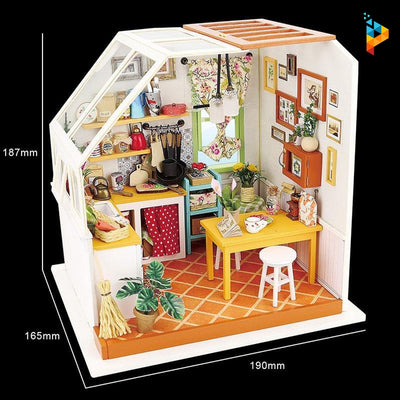 La cuisine de Jason maison de poupée puzzle en bois-Puzzledebois ™