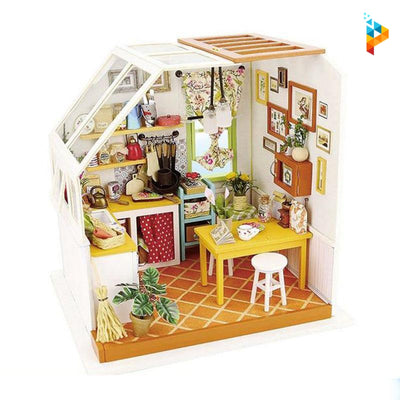 La cuisine de Jason maison de poupée puzzle en bois-Puzzledebois ™