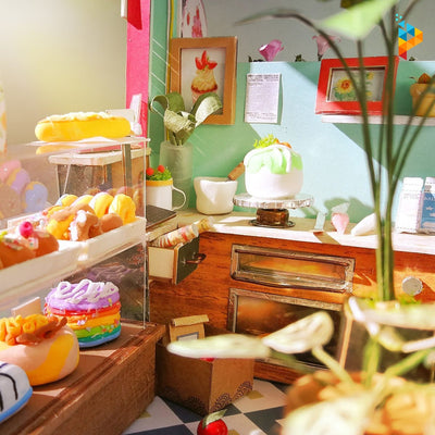 La fabrique de dessert miniature puzzle 3D en bois-Puzzledebois ™