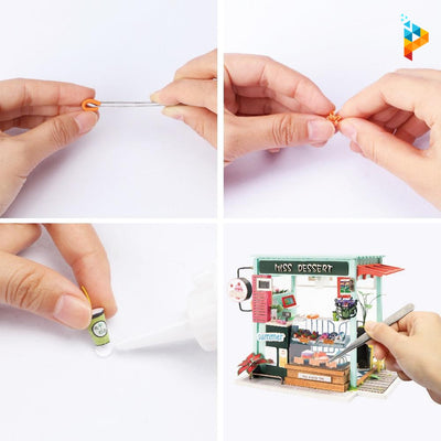 La fabrique de dessert miniature puzzle 3D en bois-Puzzledebois ™