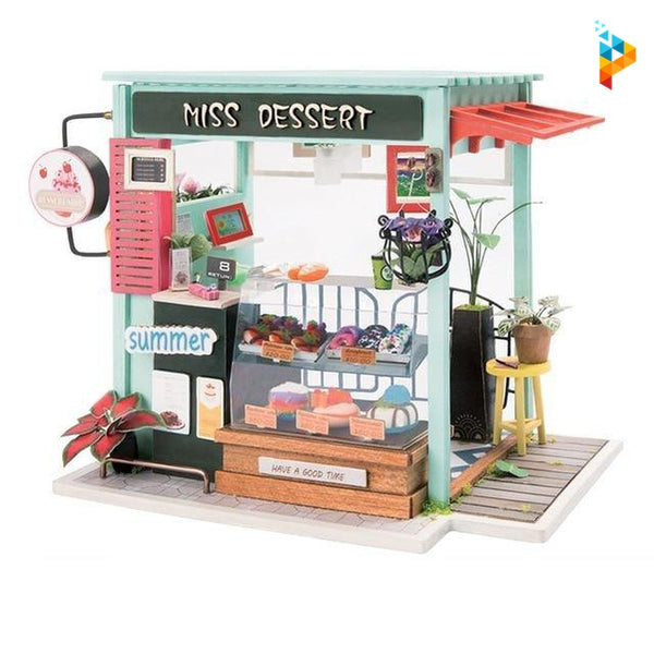 La fabrique de dessert miniature puzzle 3D en bois-Puzzledebois ™