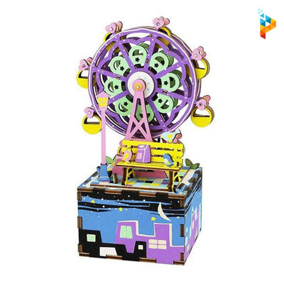 La grande roue boite à musique puzzle en bois-Puzzledebois ™