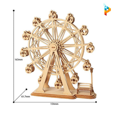 La Grande Roue Puzzle en bois 3D Mécanique-Puzzledebois ™
