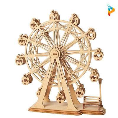 La Grande Roue Puzzle en bois 3D Mécanique-Puzzledebois ™