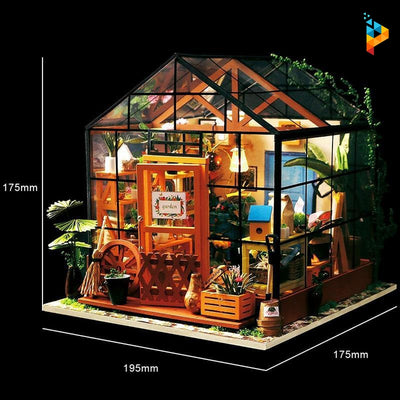 Puzzle 3D Maquette en Bois Maison Miniature (Boutique de Fleurs d'Emil