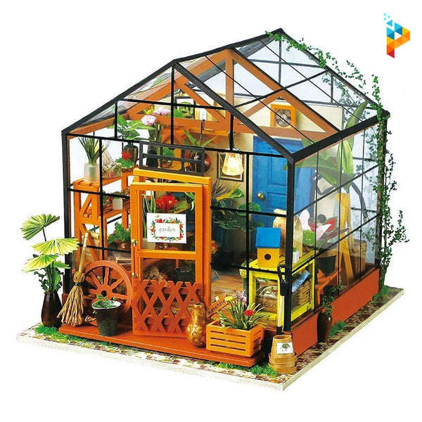 La maison de fleur de Cathy maison de poupée puzzle en bois