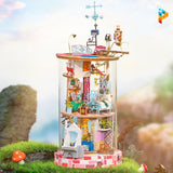 La maison en fleurs maison de poupée puzzle 3D en bois-Puzzledebois ™