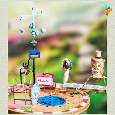 La maison en fleurs maison de poupée puzzle 3D en bois-Puzzledebois ™
