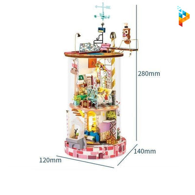 La maison en fleurs maison de poupée puzzle 3D en bois-Puzzledebois ™