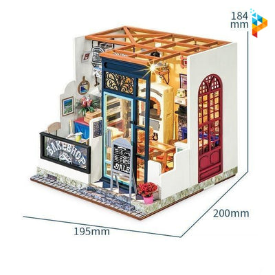 La pâtisserie de Nancy maison de poupée puzzle 3D en bois-Puzzledebois ™