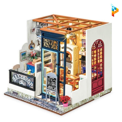 La pâtisserie de Nancy maison de poupée puzzle 3D en bois-Puzzledebois ™