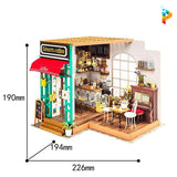 Le café de Simon maison de poupée puzzle 3D en bois-Puzzledebois ™