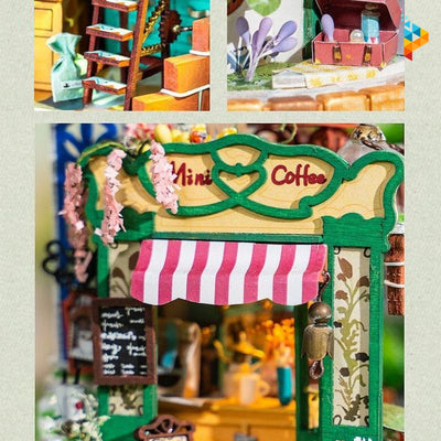 Le café magique maison de poupée puzzle 3D en bois-Puzzledebois ™