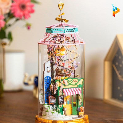 Le café magique maison de poupée puzzle 3D en bois-Puzzledebois ™