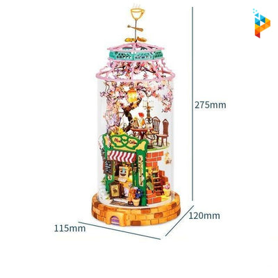 Le café magique maison de poupée puzzle 3D en bois-Puzzledebois ™
