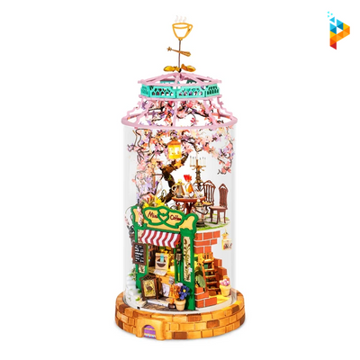 Le café magique maison de poupée puzzle 3D en bois-Puzzledebois ™