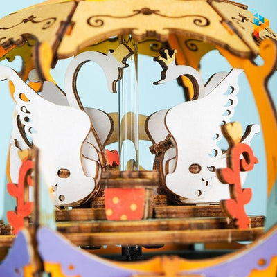 Le carrosse de mariage boite à musique puzzle en bois-Puzzledebois ™