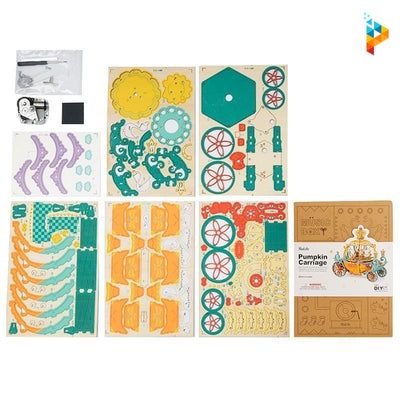 Le carrosse de mariage boite à musique puzzle en bois-Puzzledebois ™