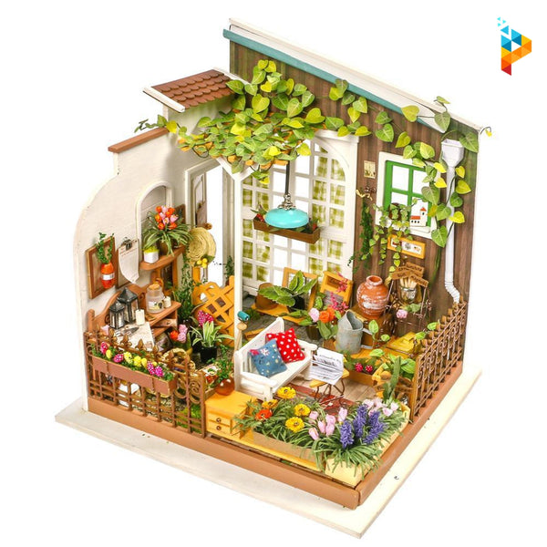 Le jardin des Miller miason de poupée puzzle en bois-Puzzledebois ™