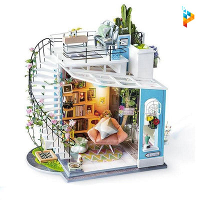 Le loft de Dora maison de poupée puzzle 3D en bois-Puzzledebois ™