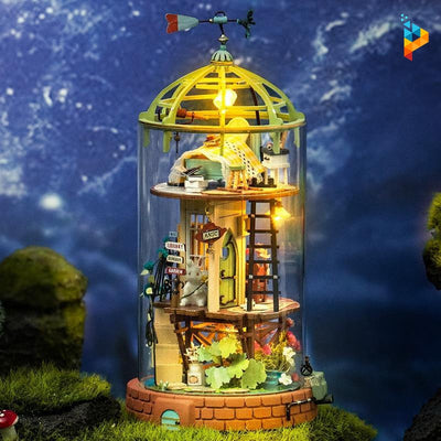 Le loft magique maison de poupée puzzle 3D en bois-Puzzledebois ™