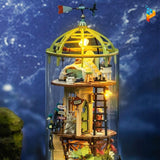 Le loft magique maison de poupée puzzle 3D en bois-Puzzledebois ™