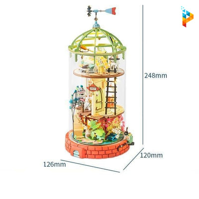 Le loft magique maison de poupée puzzle 3D en bois-Puzzledebois ™