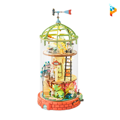 Le loft magique maison de poupée puzzle 3D en bois-Puzzledebois ™