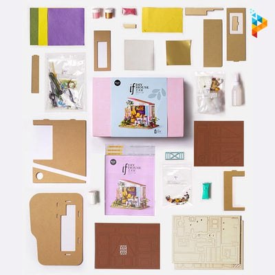 Le porche de Lily maison de poupée puzzle en bois-Puzzledebois ™