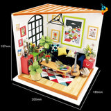 Le salon de Lucas maison de poupée puzzle en bois-Puzzledebois ™