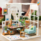 Le séjour de Manon maison de poupée puzzle 3D en bois-Puzzledebois ™