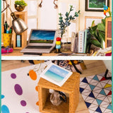 Le séjour de Manon maison de poupée puzzle 3D en bois-Puzzledebois ™
