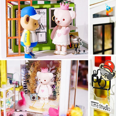 Le studio photo maison de poupée puzzle 3D en bois-Puzzledebois ™