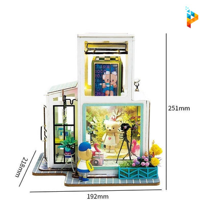Le studio photo maison de poupée puzzle 3D en bois-Puzzledebois ™