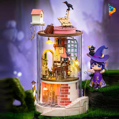 Le voisin magicien maison de poupée puzzle 3D en bois-Puzzledebois ™