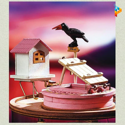 Le voisin magicien maison de poupée puzzle 3D en bois-Puzzledebois ™