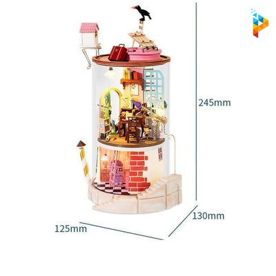 Le voisin magicien maison de poupée puzzle 3D en bois-Puzzledebois ™