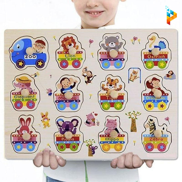 Les Animaux 2 Montessori puzzle en bois éducatif enfant-Puzzledebois ™