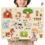 Les Animaux de la Ferme 2 Montessori puzzle en bois éducatif enfant-Puzzledebois ™