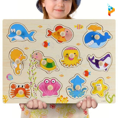 Les Animaux Marins Montessori puzzle en bois éducatif enfant-Puzzledebois ™