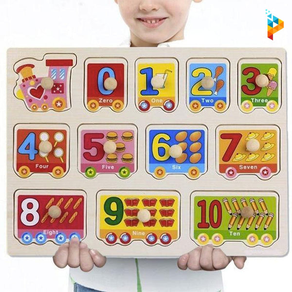 Les Nombres Montessori puzzle en bois éducatif enfant-Puzzledebois ™