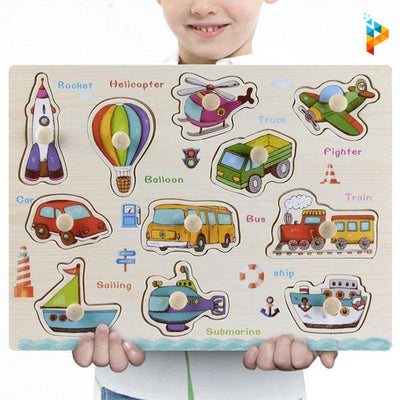 Les Véhicules Montessori puzzle en bois éducatif enfant-Puzzledebois ™