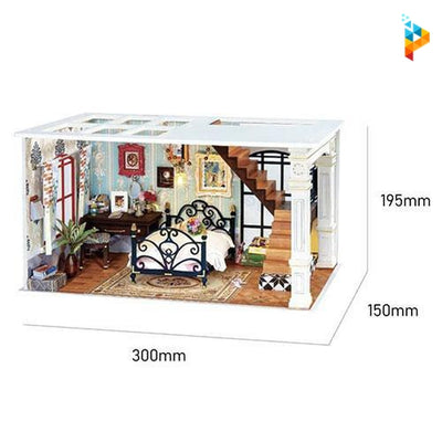 L'hôtel particulier de Jessica maison de poupée puzzle 3D en bois-Puzzledebois ™