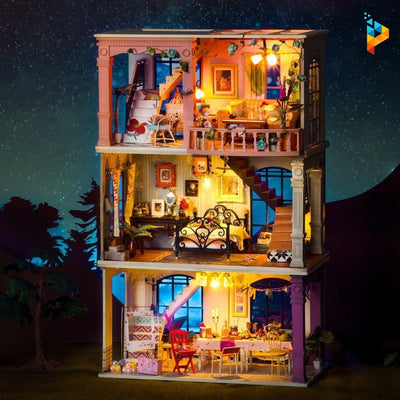 L'hôtel particulier de Jessica maison de poupée puzzle 3D en bois-Puzzledebois ™